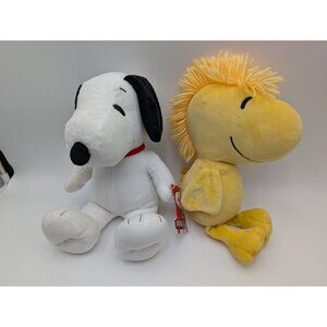 Kohls Peanuts Snoopy Dog Woodstock Bird Plush 13 Inch Stuffed Animal Toy